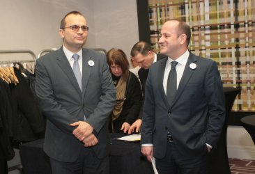 Съоснователните на "Нова република" Радан Кънев и Мартин Димитров 