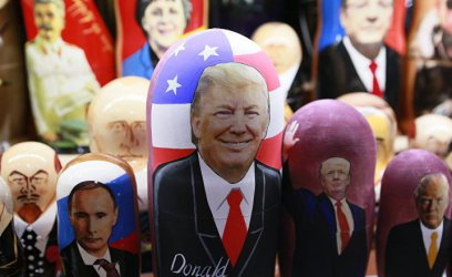 Сувенирните магазини ликуват за Тръмп, но Кремъл се въздържа