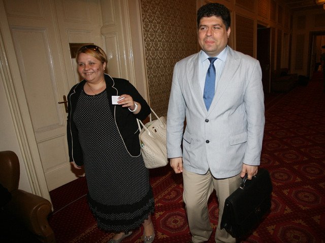 Мирослав Николов и Виолета Александрова, когато бяха наело на фонд "Земеделие" сн.БГНЕС