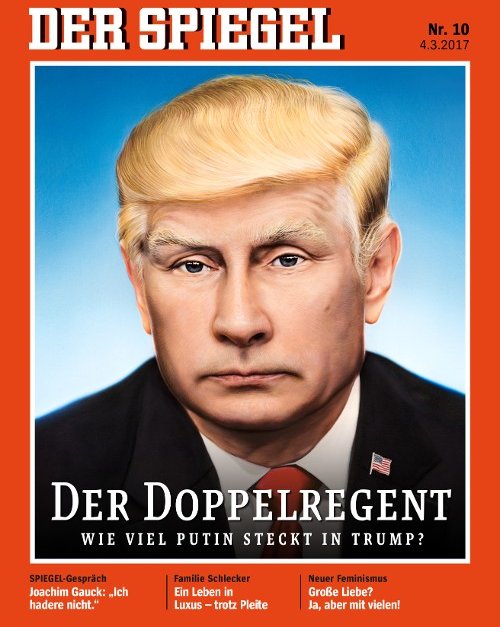 "Колко от Путин се крие в Тръмп" на корицата на "Шпигел"