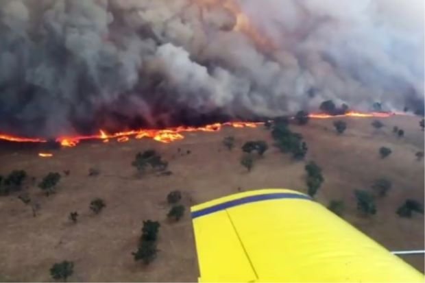 Пожарите в Австралия унищожиха цяло селище