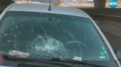 Бетонен къс от мост е паднал върху кола на околовръстното в София