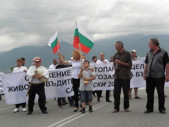 Снимка от предишен протест на животновъди край Дупница, БГНЕС