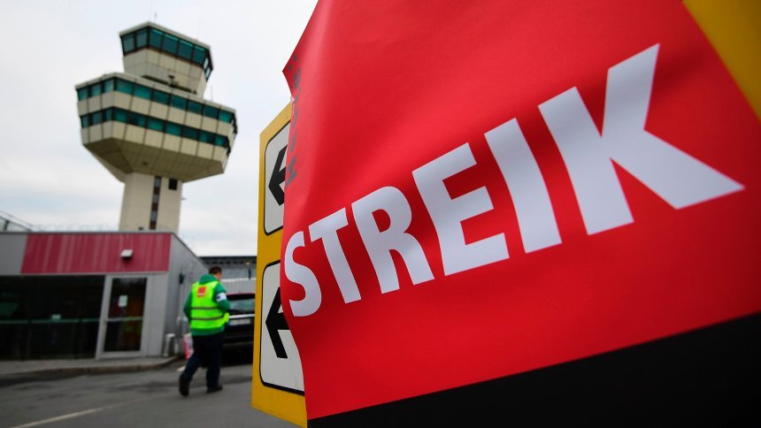 Стачката на берлинските летища е продължена до сряда сутринта
