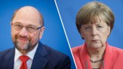 Подкрепата за Ангела Меркел расте, за Мартин Шулц пада