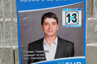Предизобрен плакат на Темелков