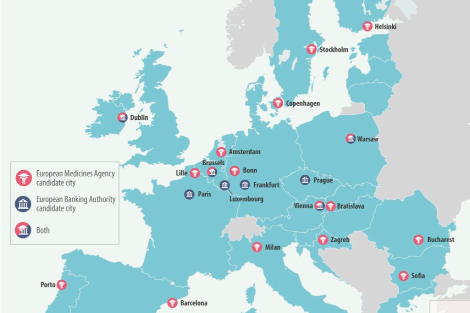 Още 18 държави освен България се конкурират за седалище на ЕМА