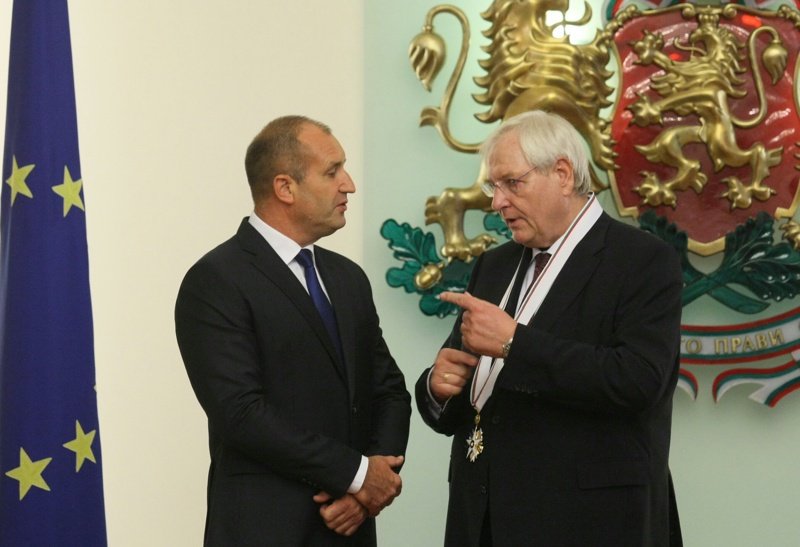 Посланикът на Германия е удостоен с най-високия български орден