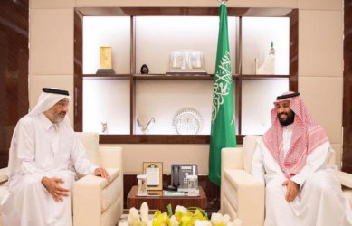 Саудитският престолонаследник Мохамед бин Салман се срещна в Джеда с катарския пратеник шейх Абдала бин Али ал Тани