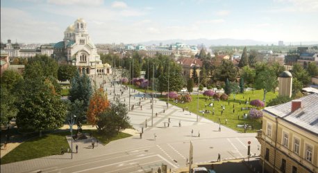 Проектът за обновяване на пространството около "Александър Невски" предвижда то да стане пешеходна зона