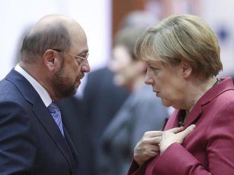 Мартин Шулц и Ангела Меркел