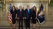 Президентът Радев и съпругата му се снимаха със семейство Тръмп