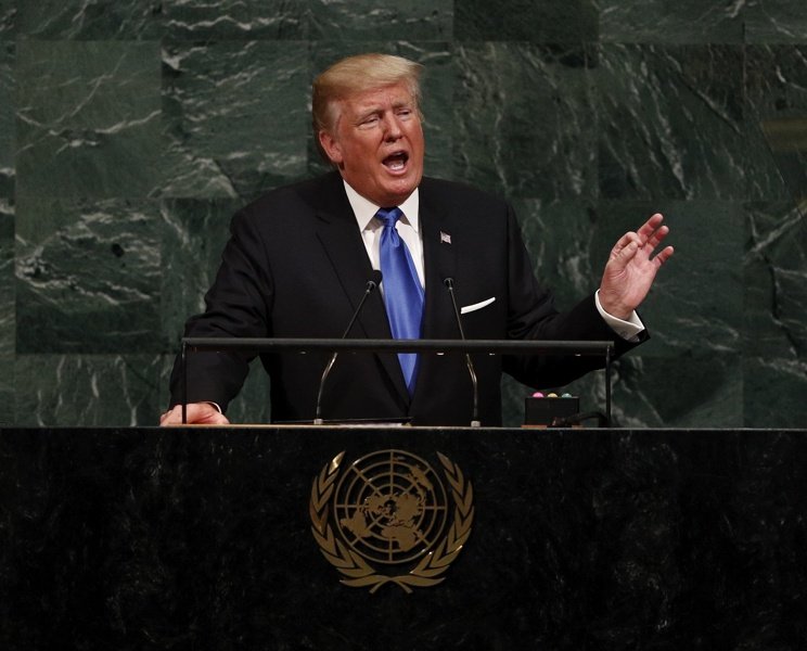 Доналд Тръмп пред Общото събрание на ООН, сн. ЕПА/БГНЕС