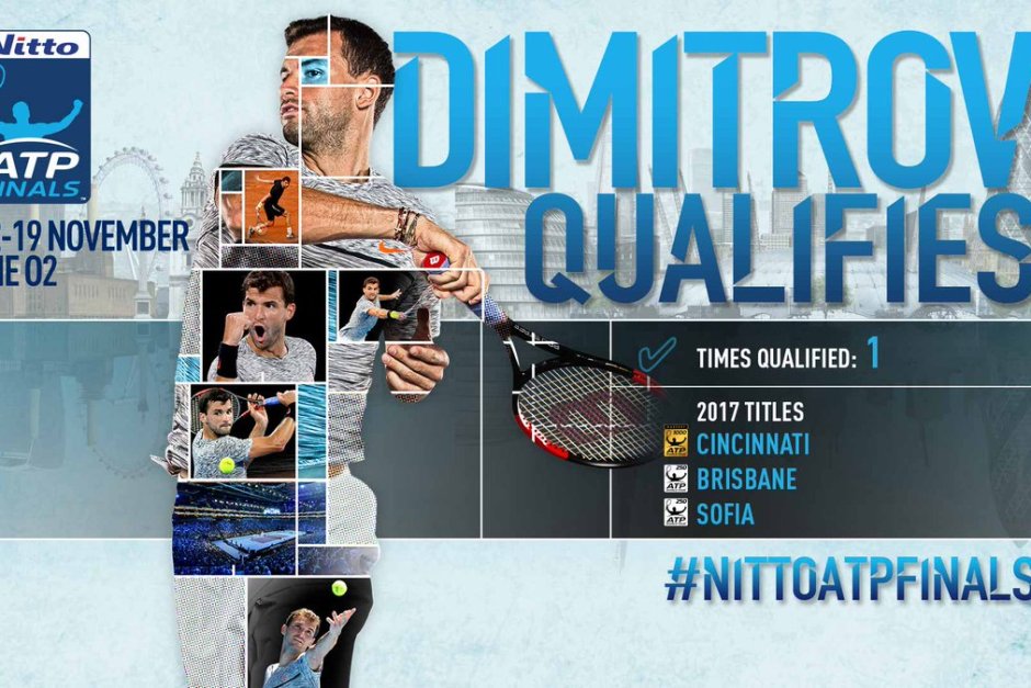 Григор Димитров официално бе включен във финалния Мастърс на ATP в Лондон