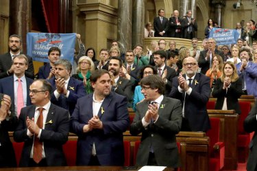 "Репресията" - главен аргумент в предизборната кампания на каталунските сепаратисти