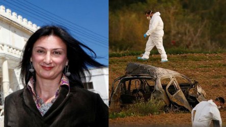 Трима са обвинени за убийството на малтийската журналистка Дафне Галиция