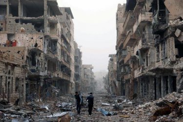 Опустошената от гражданската война Сирия