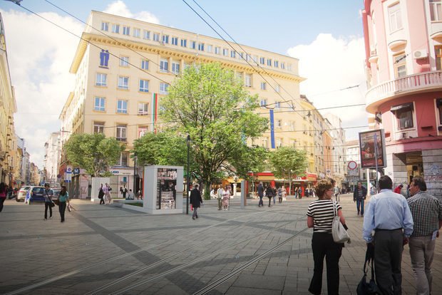 Софийската ул. "Граф Игнатиев" ще е с пазар по-малко след ремонта
