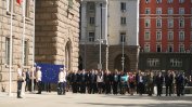 Знамето на ЕС беше издигнато пред президентството по повод Деня на Европа