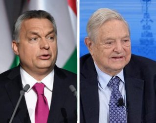 Виктор Орбан и Джордж Сорос