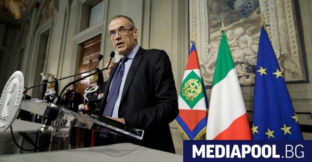 Номинираният за министър-председател на Италия Карло Котарели Номинираният за министър-председател