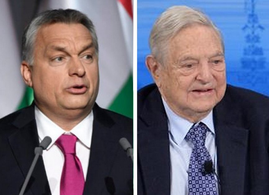 Виктор Орбан и Джордж Сорос
