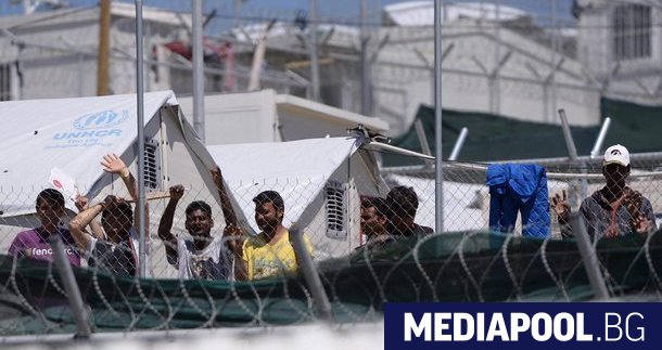 Мигрантски лагер на гръцкия остров Лесбос Европейската комисия съобщи че