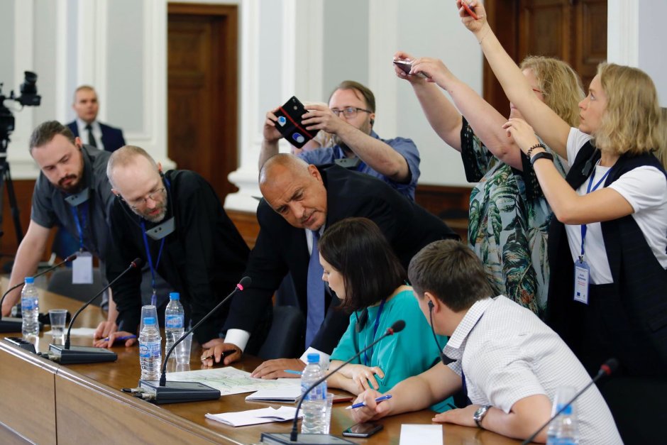 Борисов обяснява на руските журналисти за газовия хъб