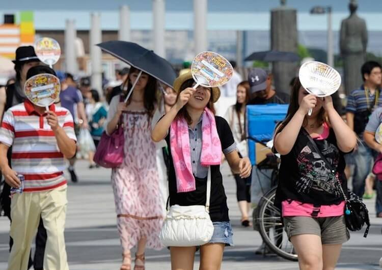 Най-малко 15 загинали заради горещините в Япония