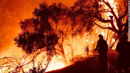 Ветровете и сушата  засилват пожарите в Калифорния