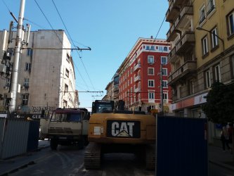 Ремонтът на кръстовището на ул. "Граф Игнатиев" и "Г.С.Раковски".