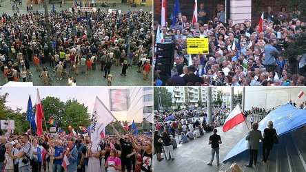 Съдебната реформа в Полша предизвика протести и сблъсъци с полицията