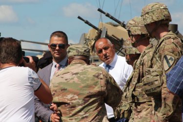 Бойко Борисов на полигона "Ново село", сн. БГНЕС