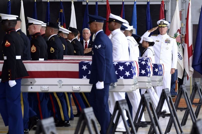 В Хавай бяха посрещнати останките на 55 американски войници, убити в Корейската война