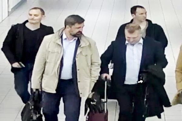 Четиримата обвинени от Хага руски агенти. 