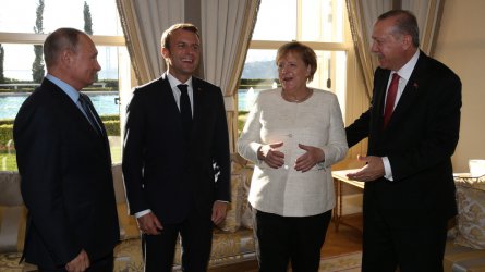Меркел, Путин, Макрон и Ердоган обсъждат решение за Сирия