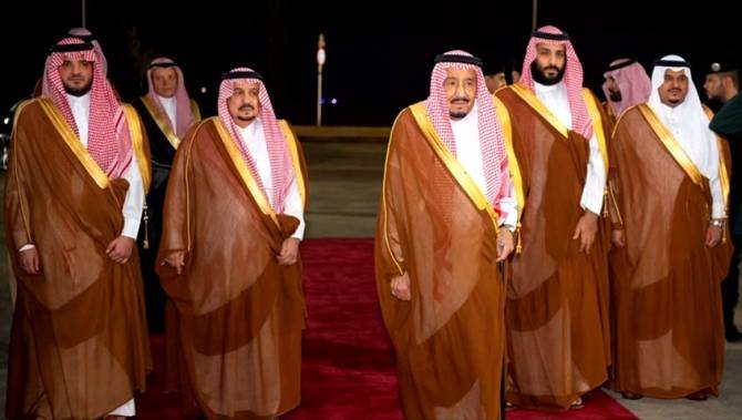 Управляващото Саудитска арабия семейство. 