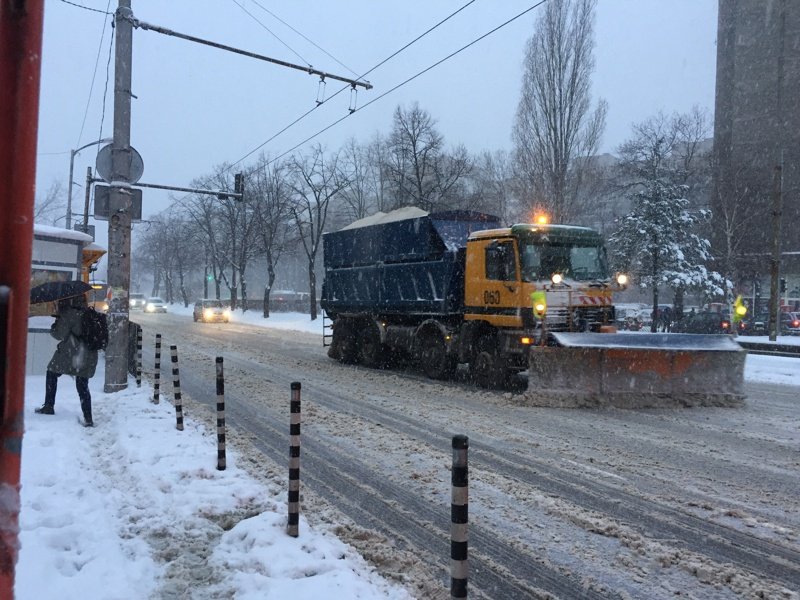 Над 200 снегорина ще чистят София през зимата