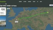 Самолет на  Air France се върнал в Париж поради липса на разрешение да лети над Русия