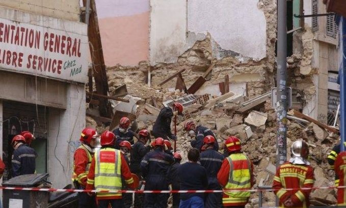 В развалините на рухнала сграда в Марсилия бе открито тялото на шеста жертва