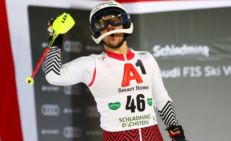 Алберт Попов завърши шести в ски слалома в Шладминг