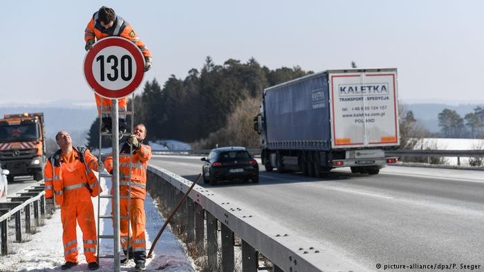 Голяма част от магистралите в Германия и в момента имат ограничение на скоростта