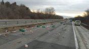 Колбаси засипаха магистрала "Хемус" край Варна
