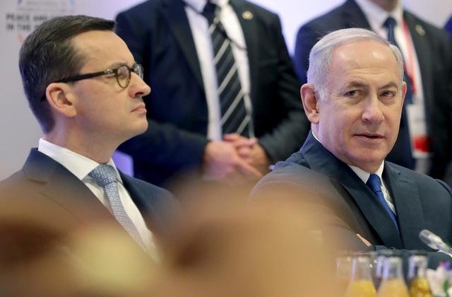 Премиерите на Полша и Израел Матеуш Моравецки и Бенямин Нетаняху