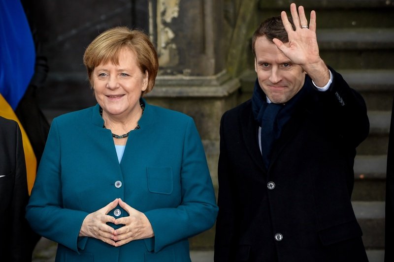 Меркел и Макрон