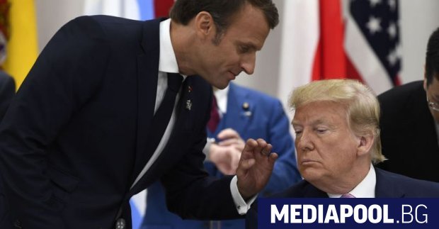 На срещата на върха на Г-7 френският президент Еманюел Макрон