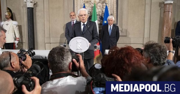 Президентът на Италия Серджо Матарела насрочи за 27 август нов