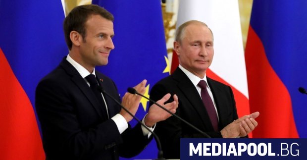 Френският президент Еманюел Макрон призова руския си колега Владимир Путин
