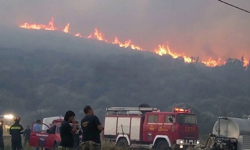 Пожарът на остров Самос