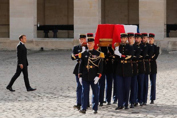 Настоящи и бивши лидери се сбогуваха с бившия френски президент Жак Ширак